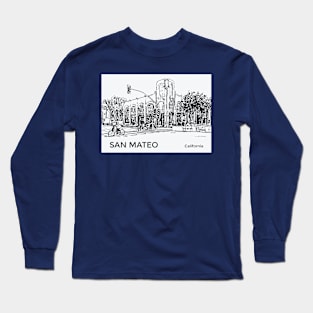 San Mateo California Long Sleeve T-Shirt